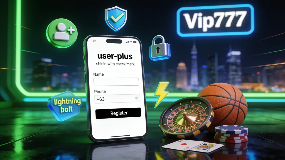 How to Register at vip777 for players in the Philippines