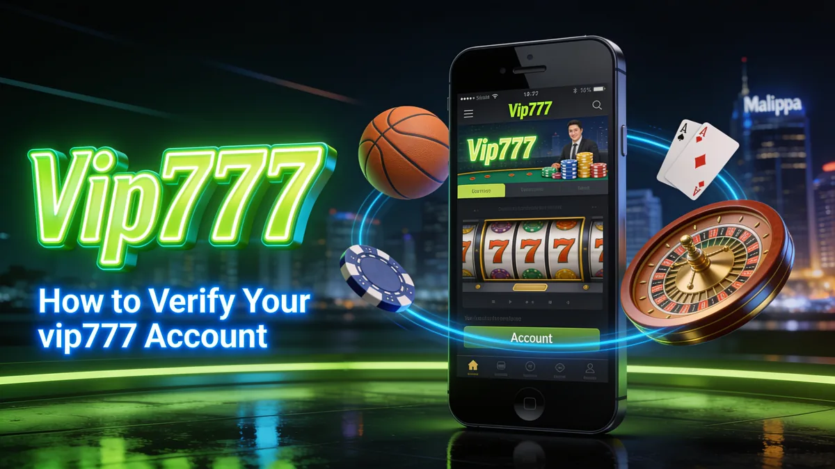 How to Verify Your vip777 Account for players in the Philippines